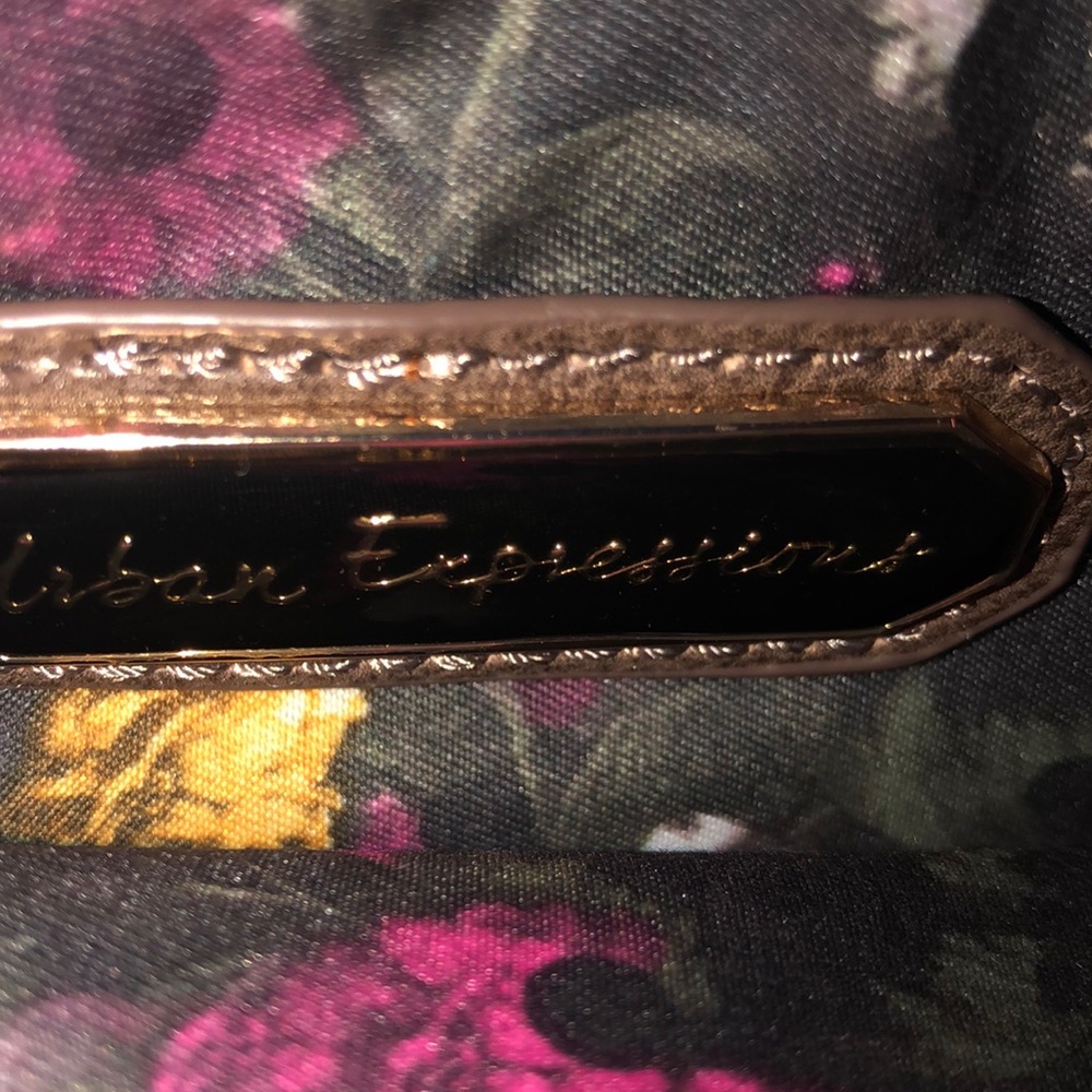 Urban expressions vegan dark tan leather crossbody - Picture 4 of 8